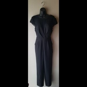 1pc Sheer Top Black Bodysuit